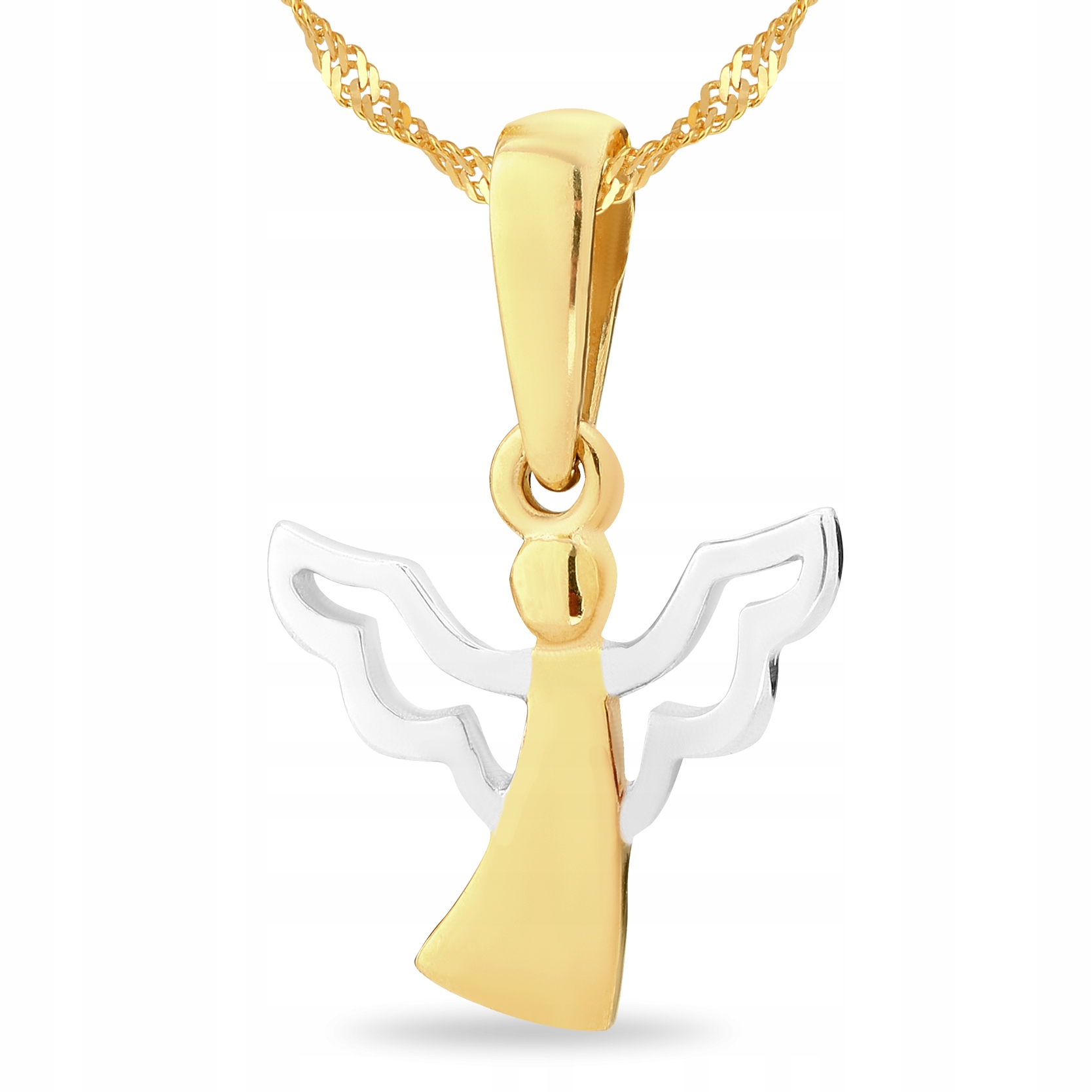 

Złoty wisiorek 585 aniołek