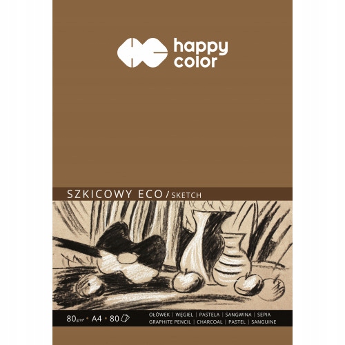

Blok szkicowy Happy Color Eco Art A4 80 ark. 80 g