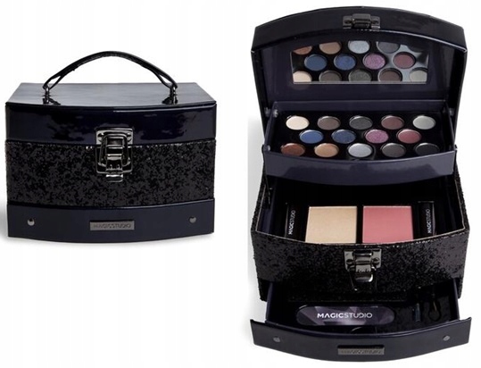 IDC Kufer Kuferek Do Makijażu Nastolatki Kobiet Cienie Błyszczyki Magic