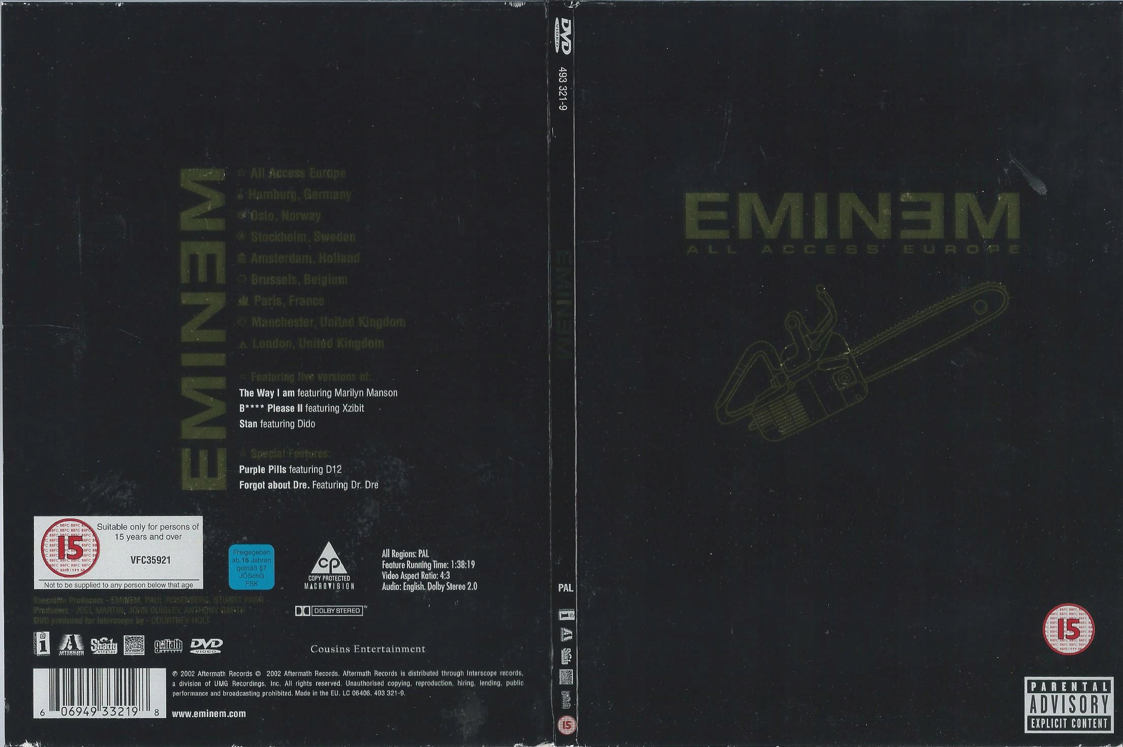 【DVD】エミ ネムEMINEM ALL ACCES Amazon.com: Eminem: All Access Europe [DVD] : Eminem: Movies
