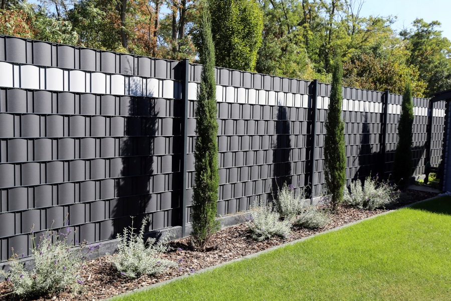 TAŚMA OGRODZENIOWA OSŁONA PANELI 3D 4,75x35m PP UV Materiał wykonania siatki Powlekane PCV