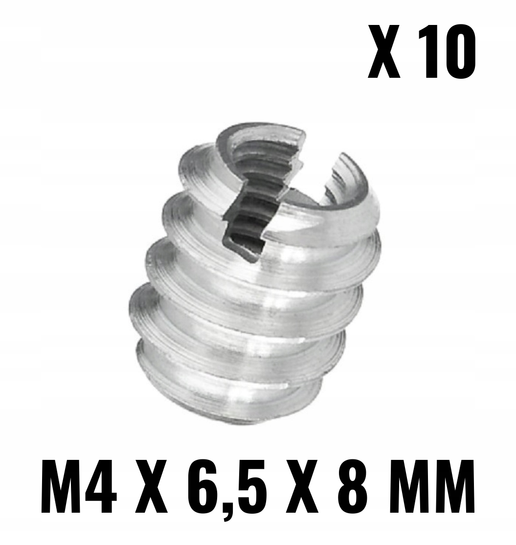 

A236 mufa dwugwintowa meblowa do drewna M4 10 szt.