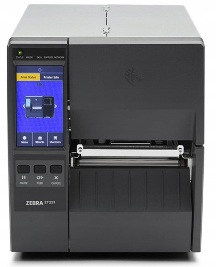 Drukarka etykiet Zebra ZT231 przemysłowa termotransfer 203dpi Usb Lan Bt