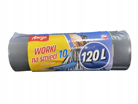 

Worki Na Śmieci Uniwersalne Ldpe 120L 10SZT. Amigo