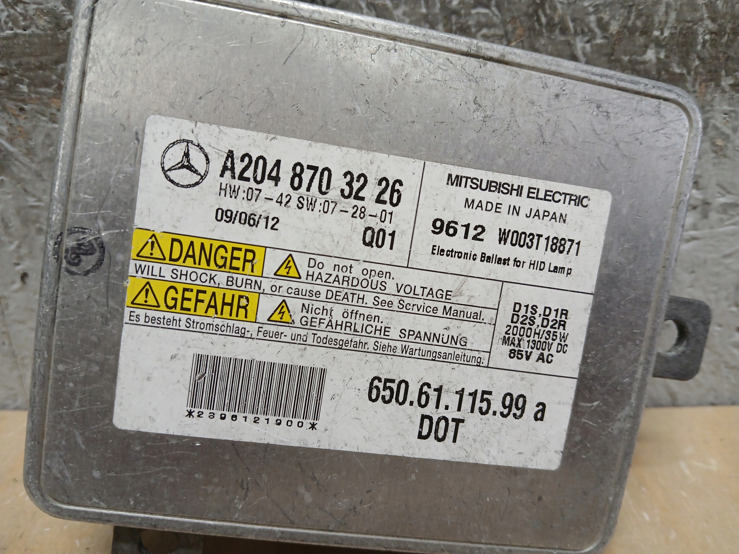 light module control unit A2048703226