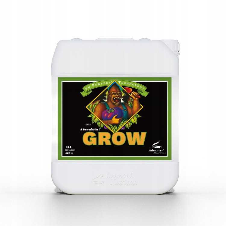 Advanced Nutrients Grow 1-0-4 5L s perfektní formulí pH pro růst 5L