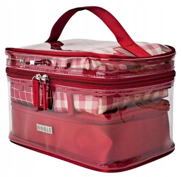 Noble Sada 4 kosmetických taštiček Červené