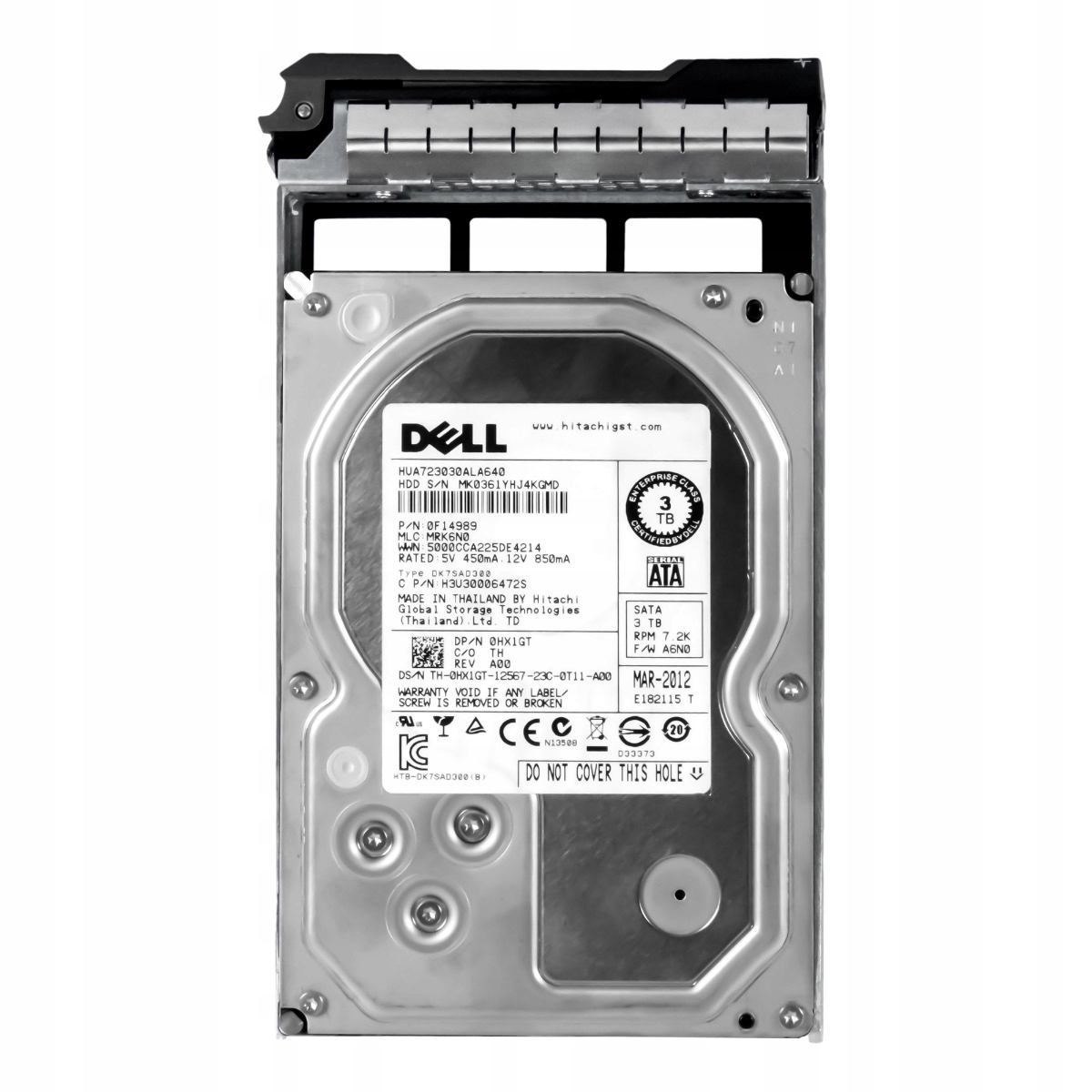 Dell 0HX1GT 3TB 7.2K 64MB Sata III 3.5" Hdd (Pevný disk) HUA723030ALA640