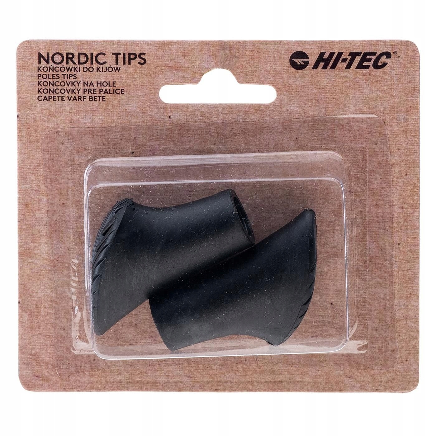 Końcówki Nordic Boots Hi-tec Tpr do Kijków Trekkingowych łezka 2szt. gumowe