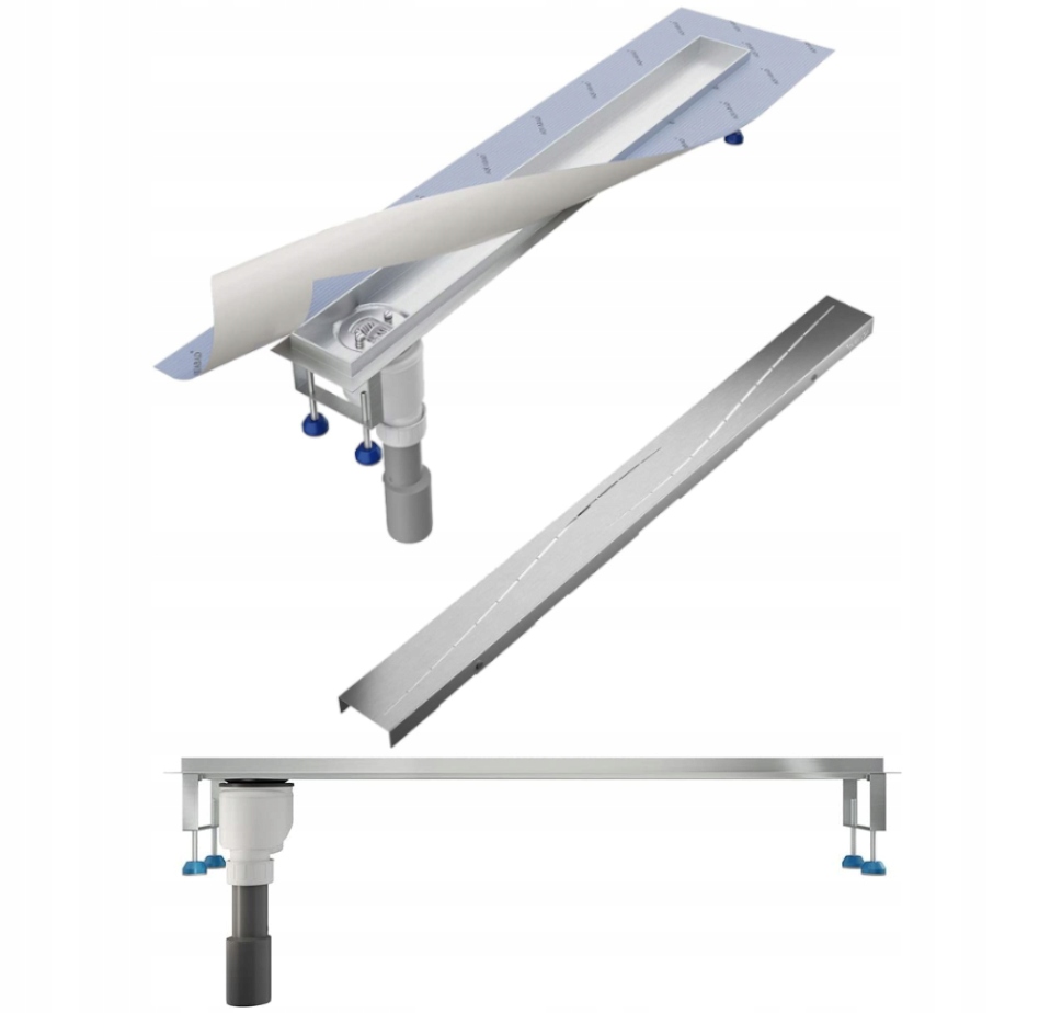 Aquabad odpływ Boczny pionowy 70cm nowoczesny wzór
