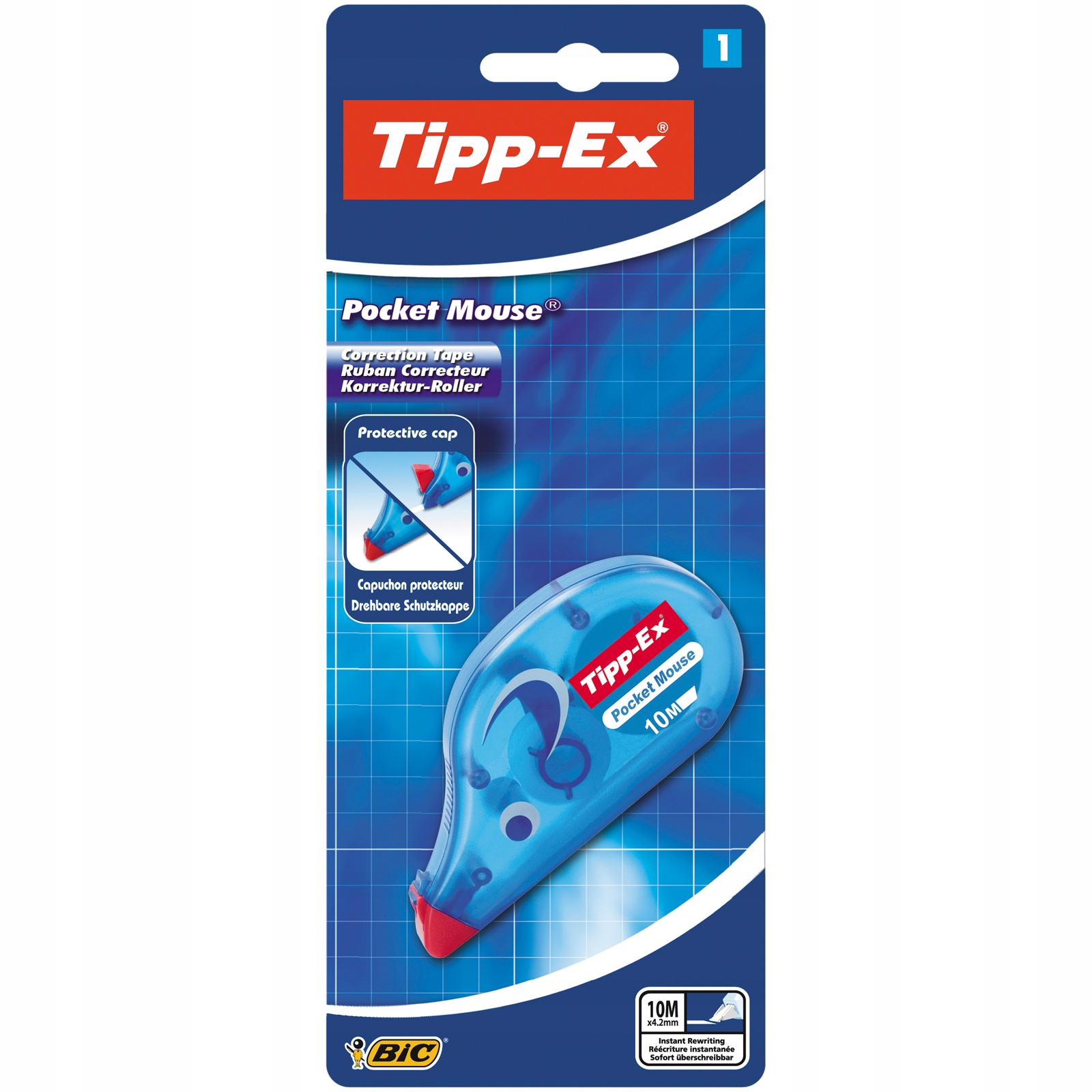 Korektor w taśmie Tipp-Ex Pocket Mouse - Precyzyjna Korekta myszka Marka Tipp-Ex