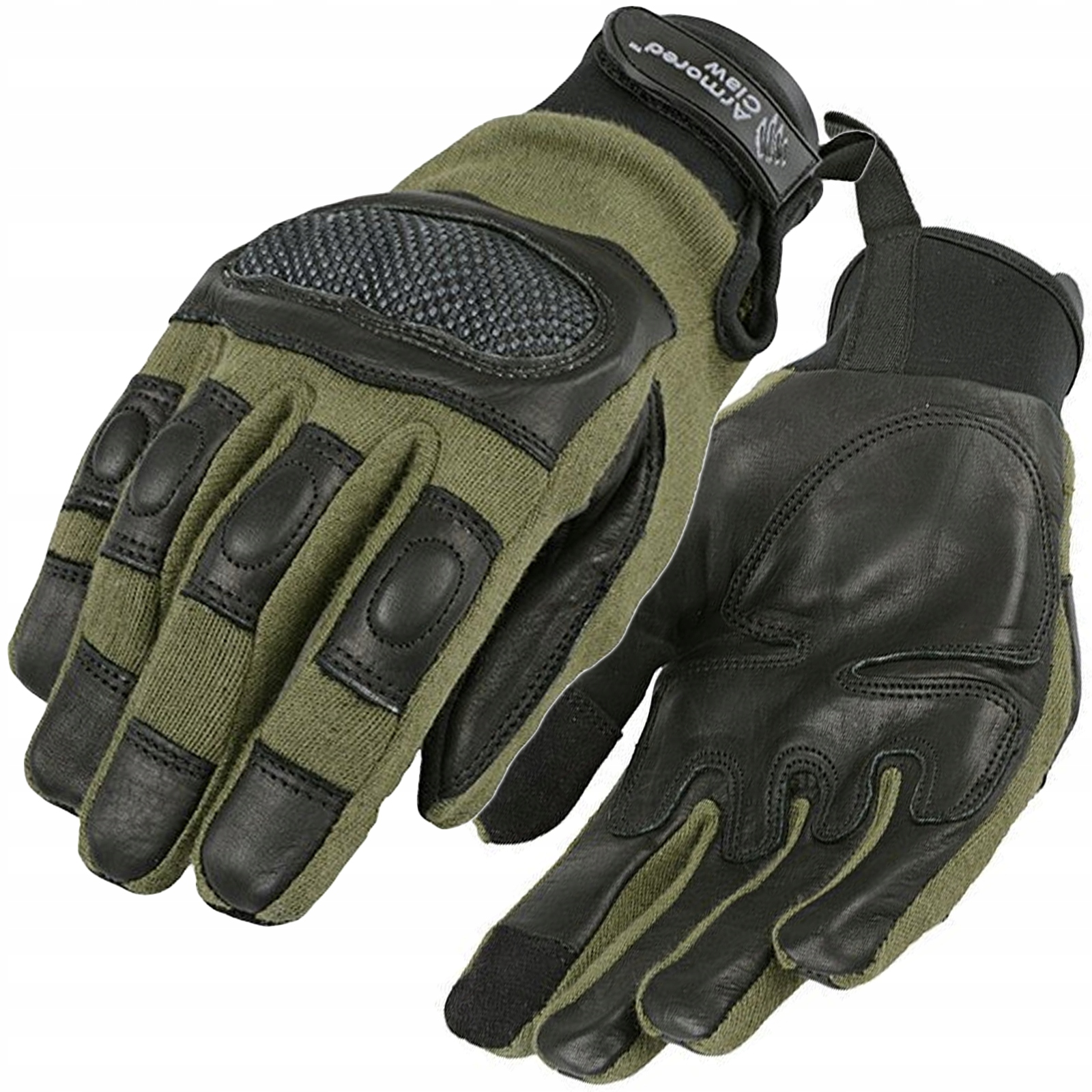 Taktické Rukavice Smart Tac Armored Claw Vojenské Zesílené Olive XXL