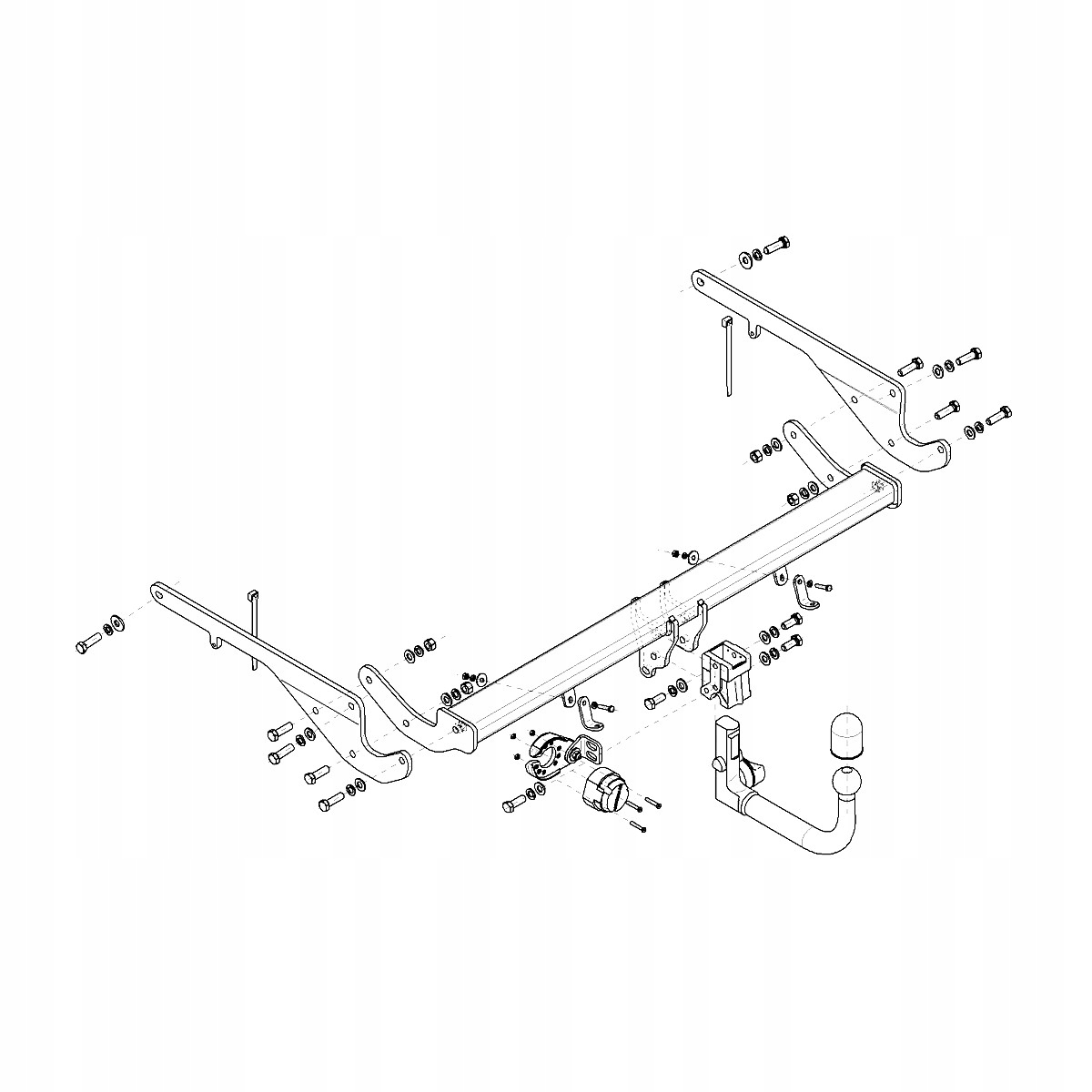 Hak Wypinany do Mazda CX-9 TC II 2 SUV od 16 MODUŁ WIĄZKA 13 PIN GRATIS Producent Steinhof