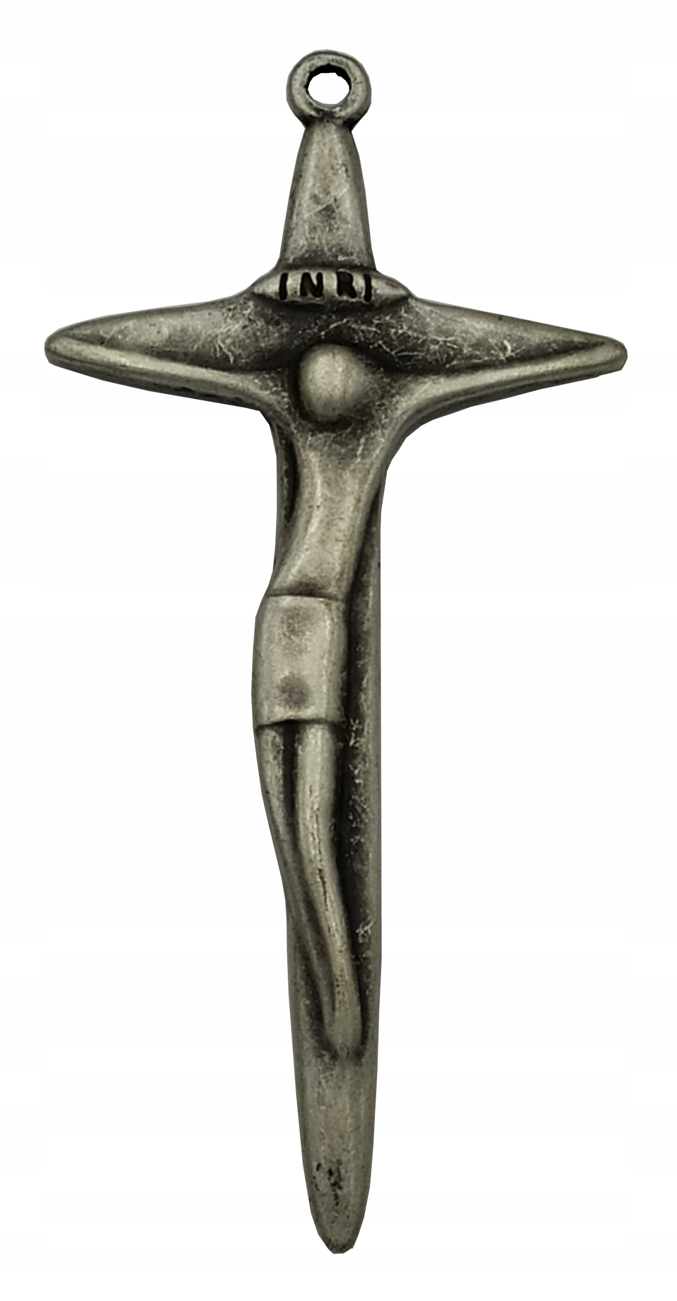 

Metalowy Srebrny Krzyż Na Ścianę 13 CM Nowoczesny