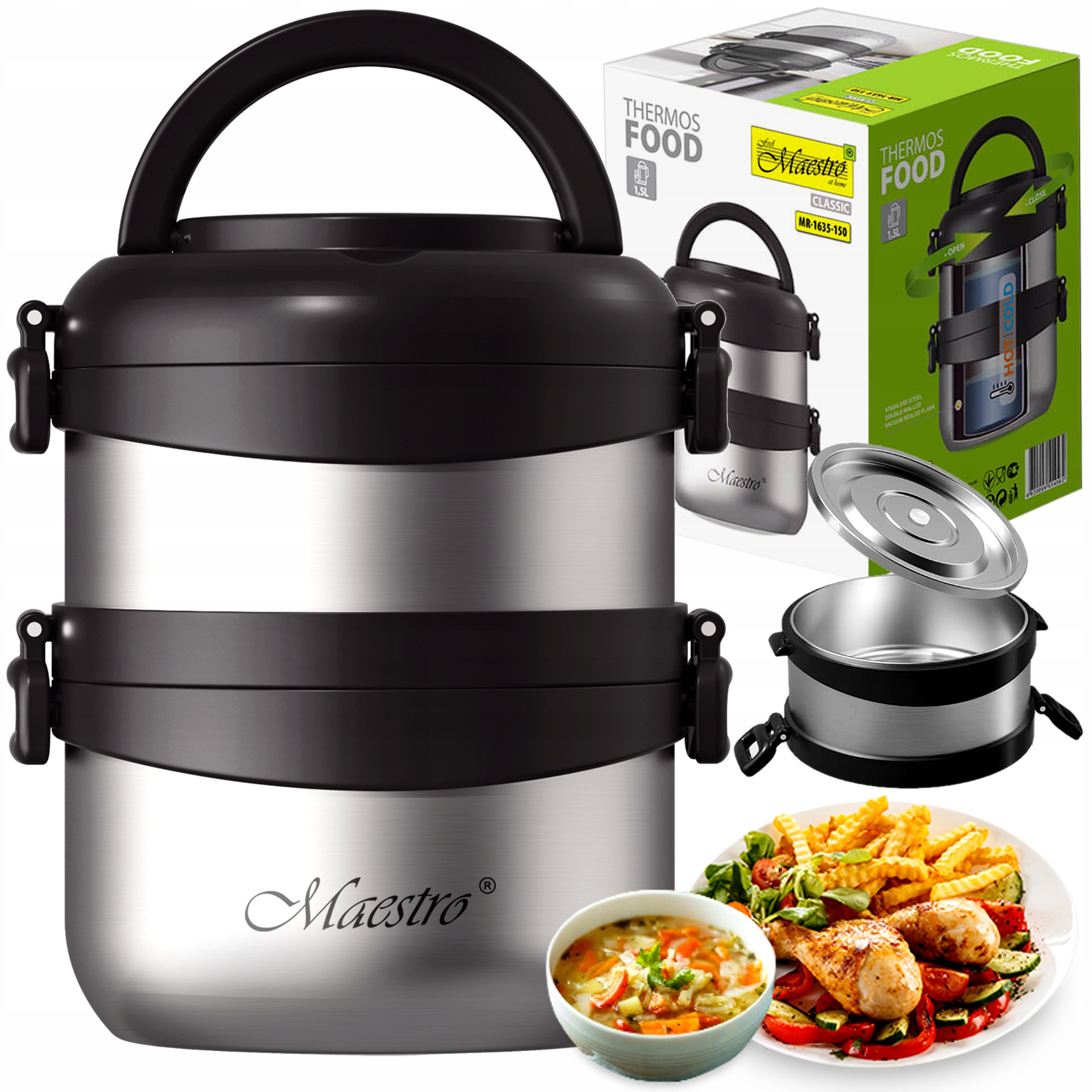 

Termos Obiadowy Dwukomorowy Pojemnik Na Obiad Zupę