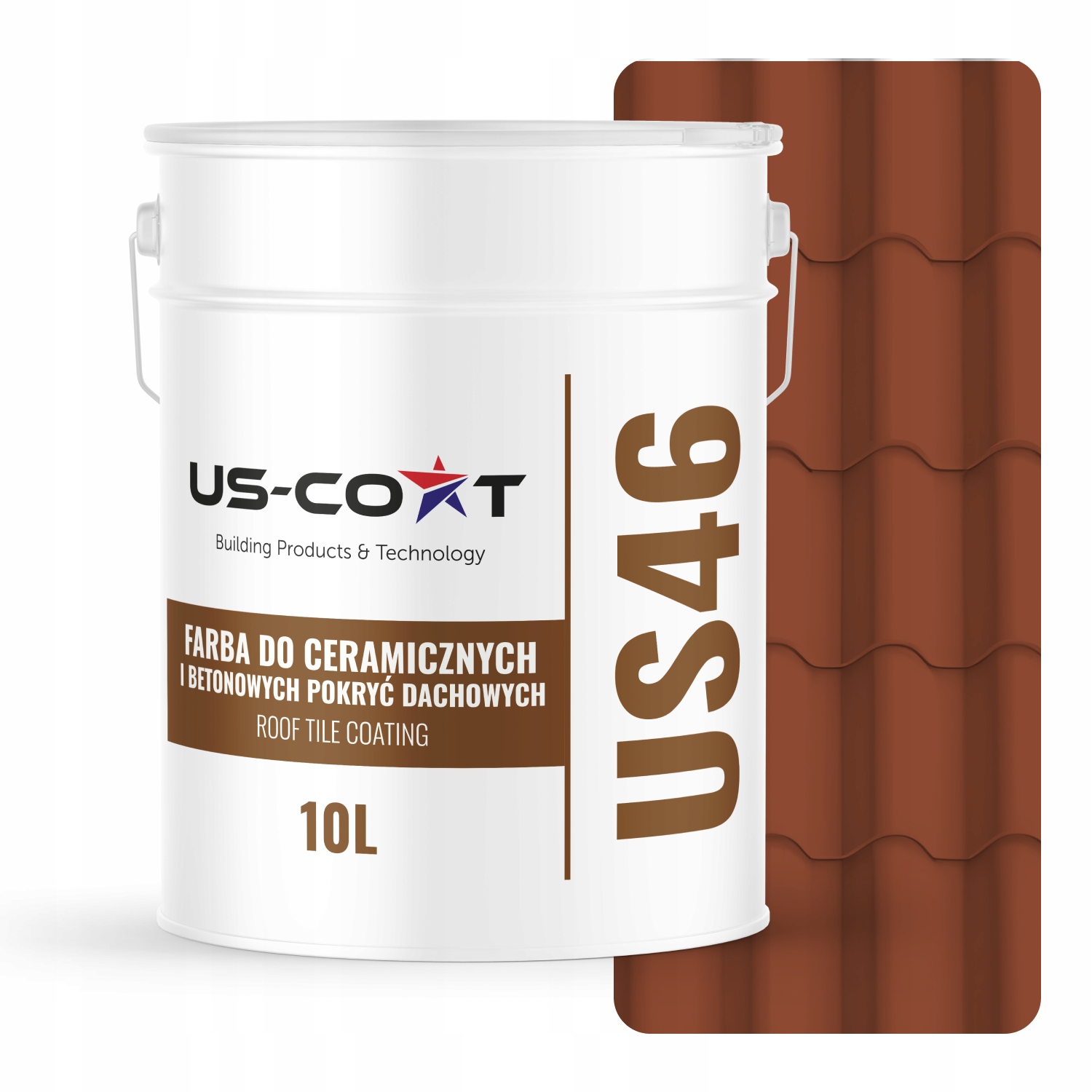 Farba Na Keramické A Betónové Strechy Tehlová Ral 8004 10 L Lesk
