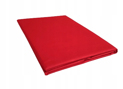 

Prześcieradło bawełniane bez gumki 160x200 Czerwon