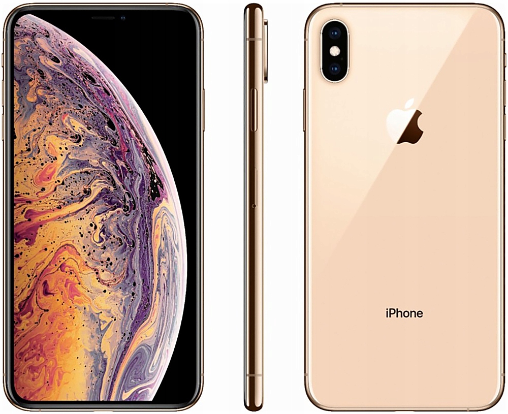 Mega Zestaw Apple Iphone XS 64GB Gold Złoty Bateria 100