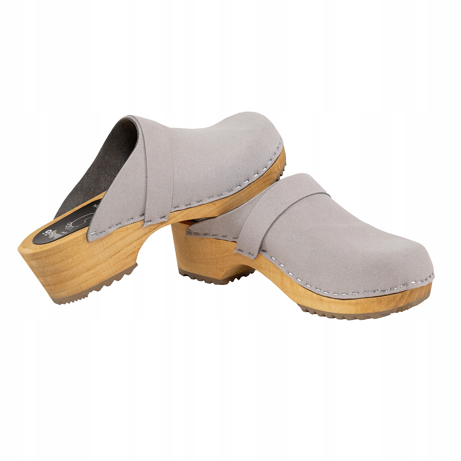 Dámské kožené chodítka šedé 38 Vollsjö 125-901S-D 11932