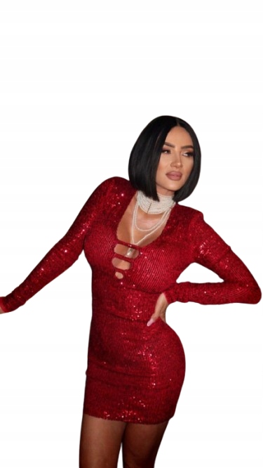 Šaty Angelina Red Just Unique Červená M/L