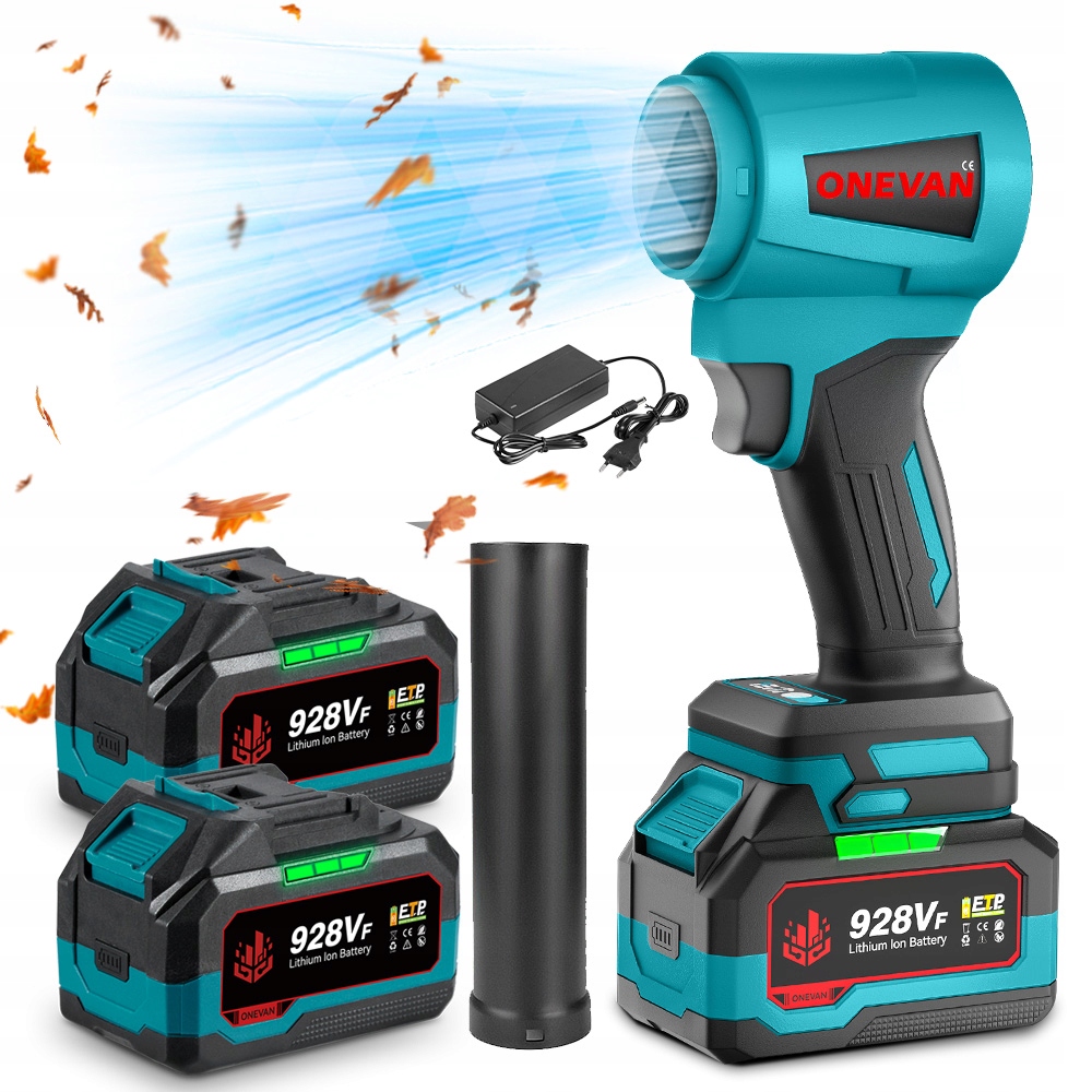 Akumulãtorovy Fúkac na lístie Elektricky Listy 1500W vysavac 2AKU