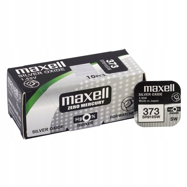 1 x bateria srebrowa mini Maxell 373 / SR916SW / SR68