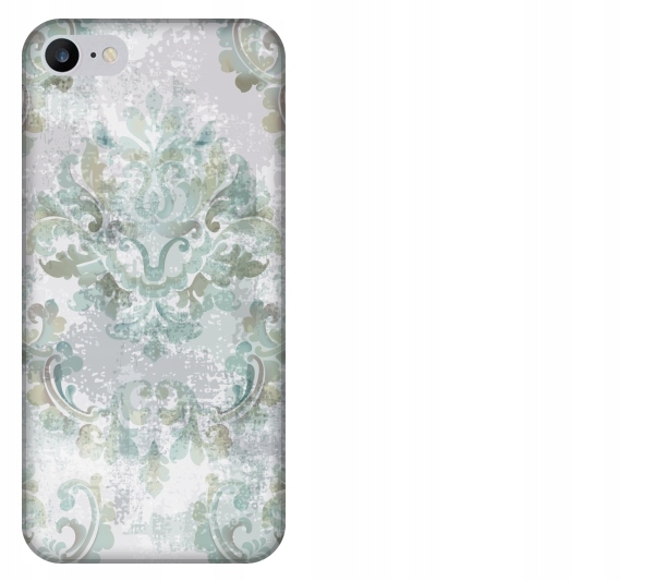 

Etui pokrowiec iPhone 7 Vintage wzór barok zielony