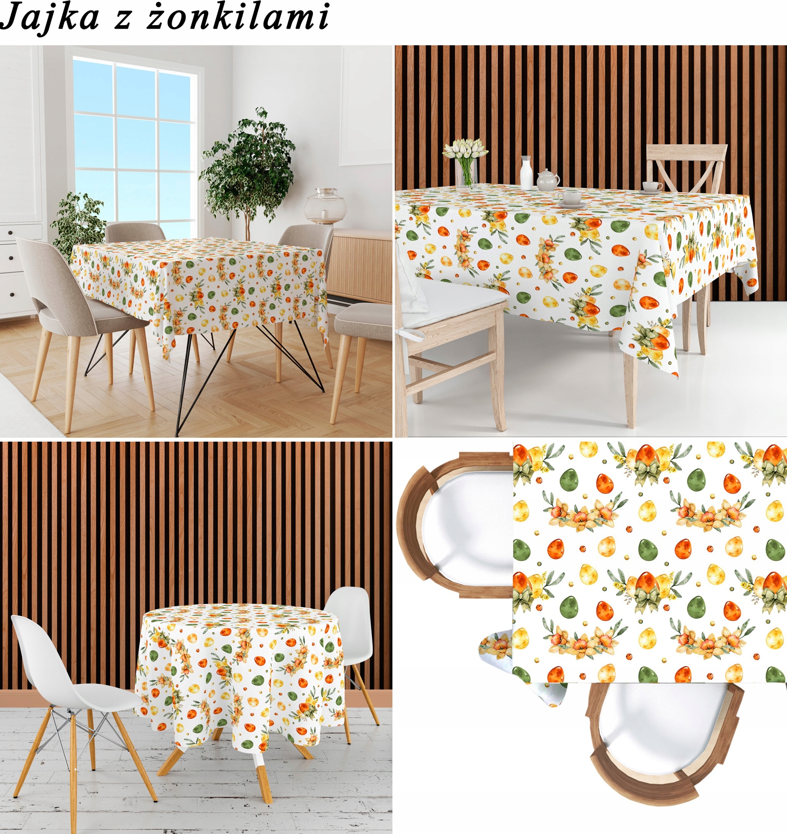 OBRUS PLAMOODPORNY NA WYMIAR - PROSTOKĄT KOŁO OWAL DZIKI BEZ Kolor wielokolorowy