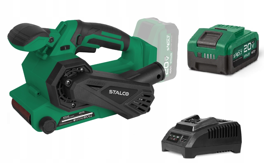 Pásová bruska BSS20-457BL Set Akumulátor 4AH 20V Stalco S050497335