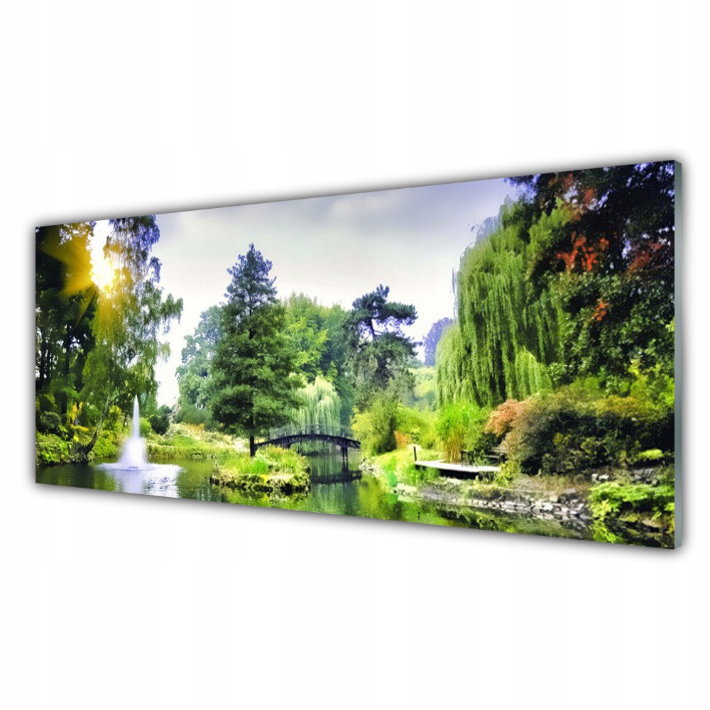 

Obraz akrylowy 125x50 Las Wodospad Słońce Natura