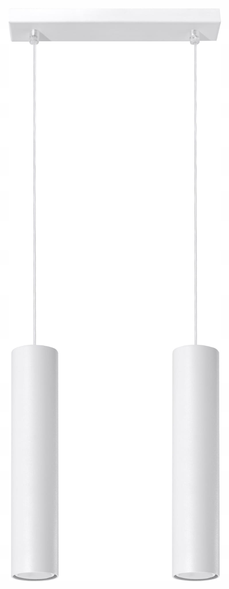 Sollux Závesná lampa Lagos 2 biela, kovová, IP20, GU10