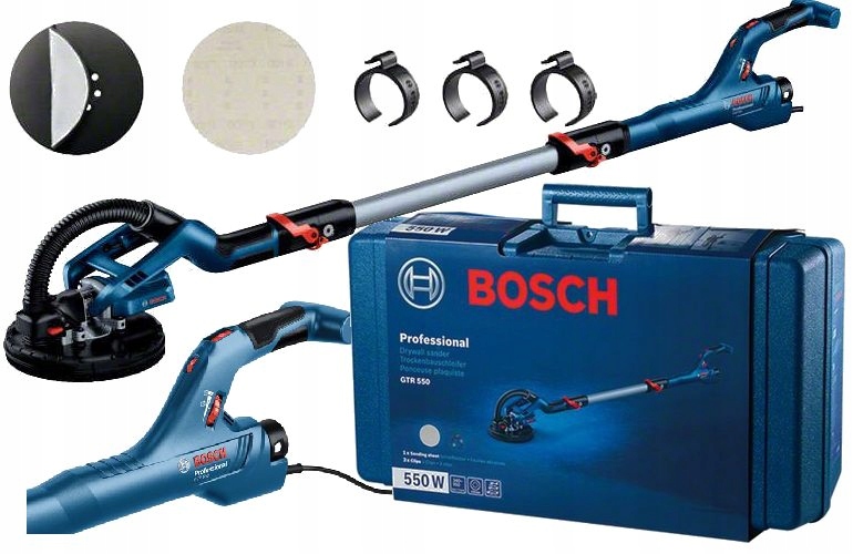 Bosch Gtr 550 Szlifierka do gipsu Gładzi Żyrafa GTR550 Walizka