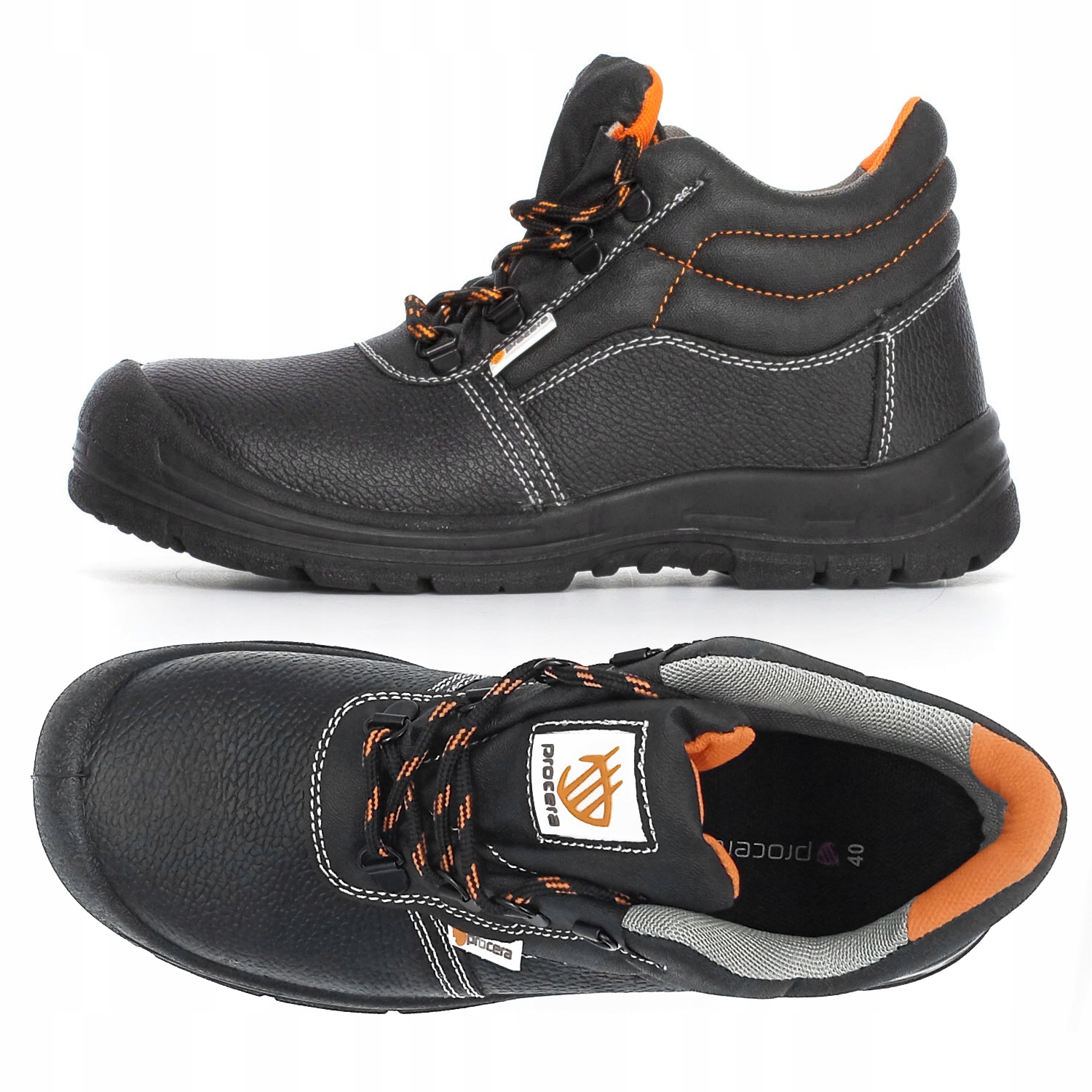 BUTY ROBOCZE MĘSKIE SKÓRZANE BEZ PODNOSKA SRC 46