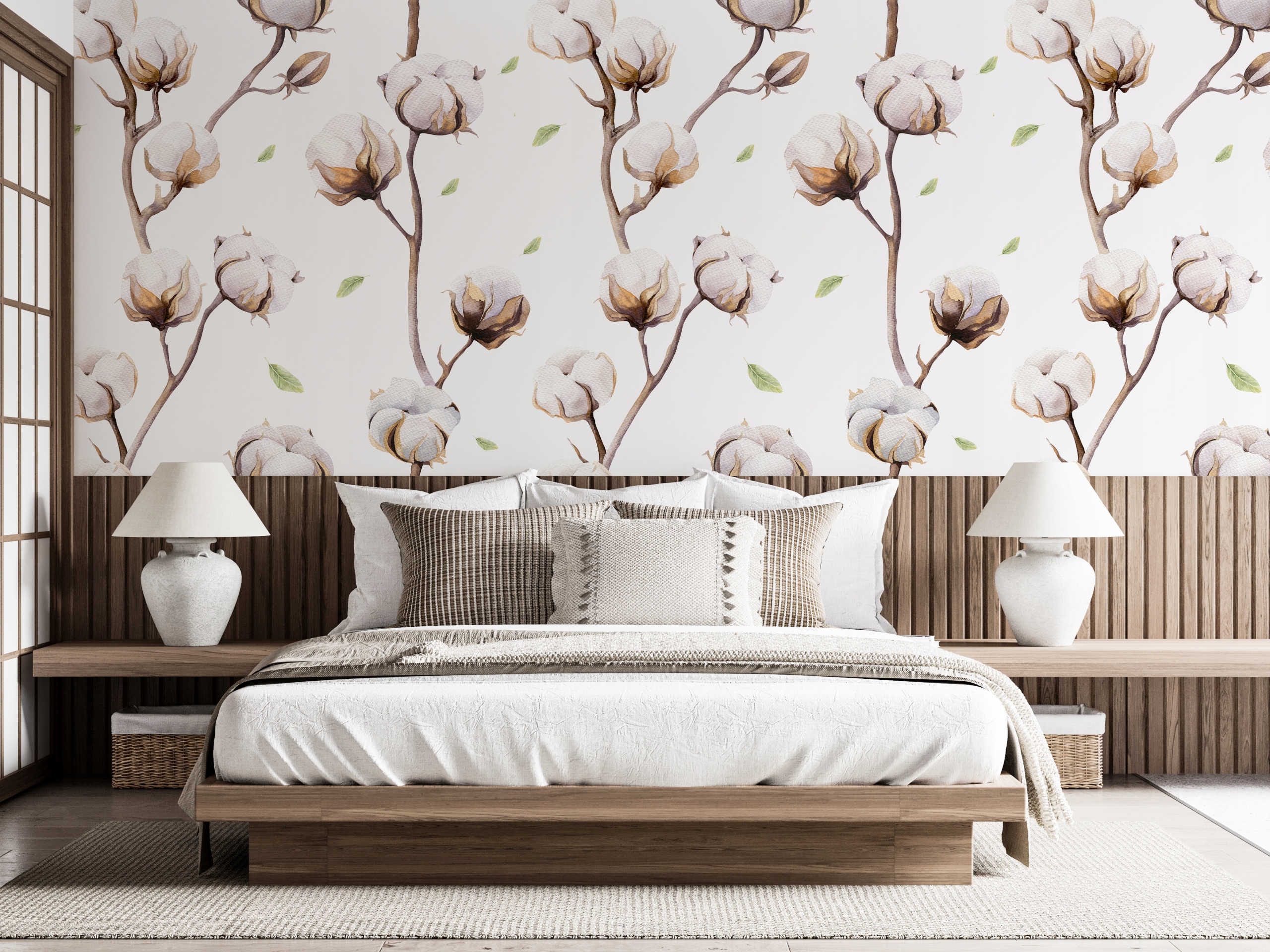 Fototapeta Kvet bavlny 200x255štruktúra350g