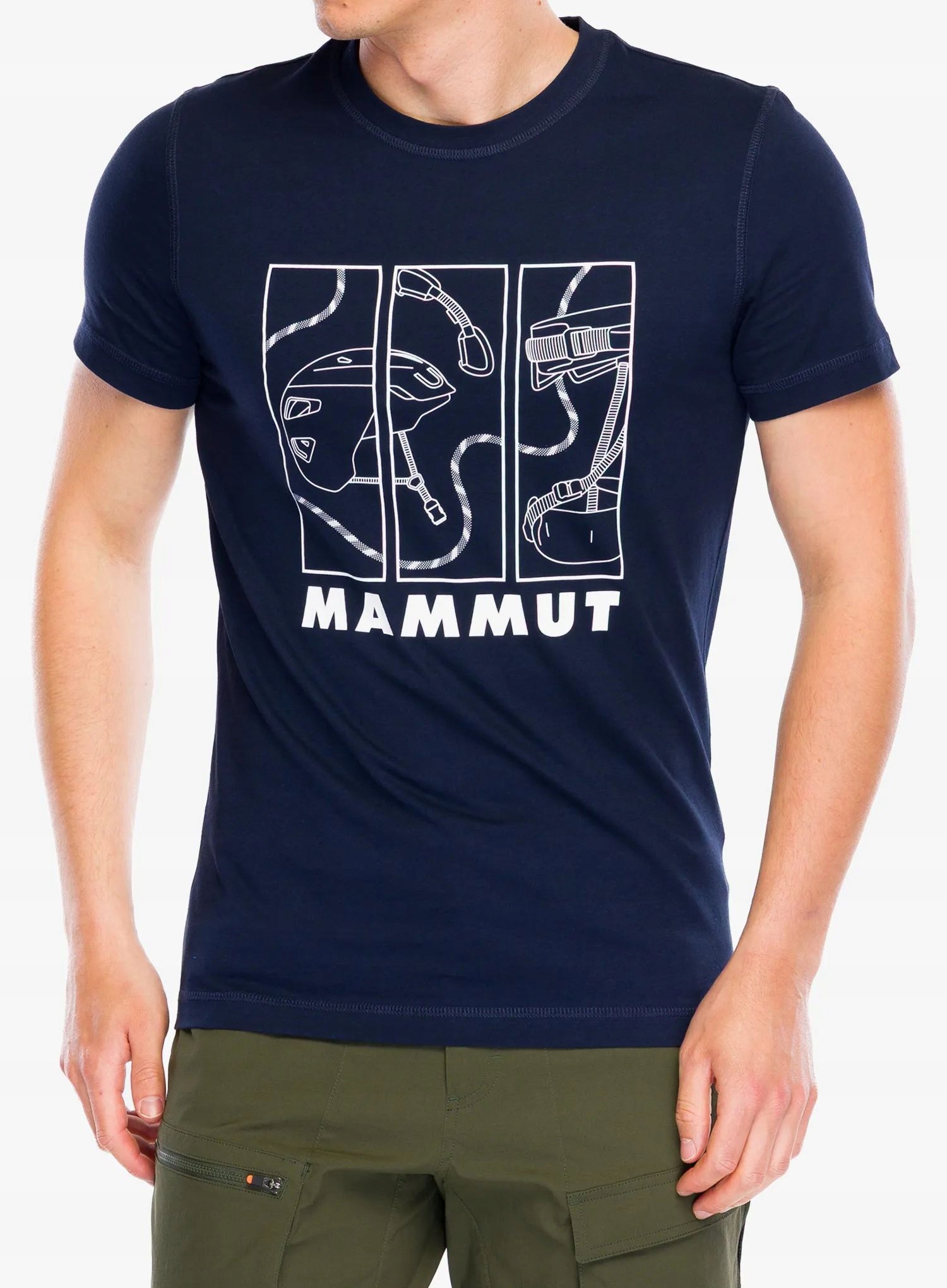 Bavlněné tričko Mammut Core T-Shirt Gear modrá (marine) L
