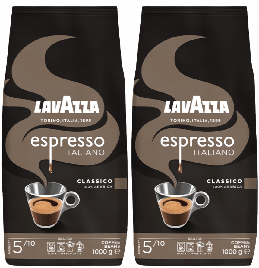 Levně Lavazza Caffe Espresso Italiano káva Arabica 2x1 kg