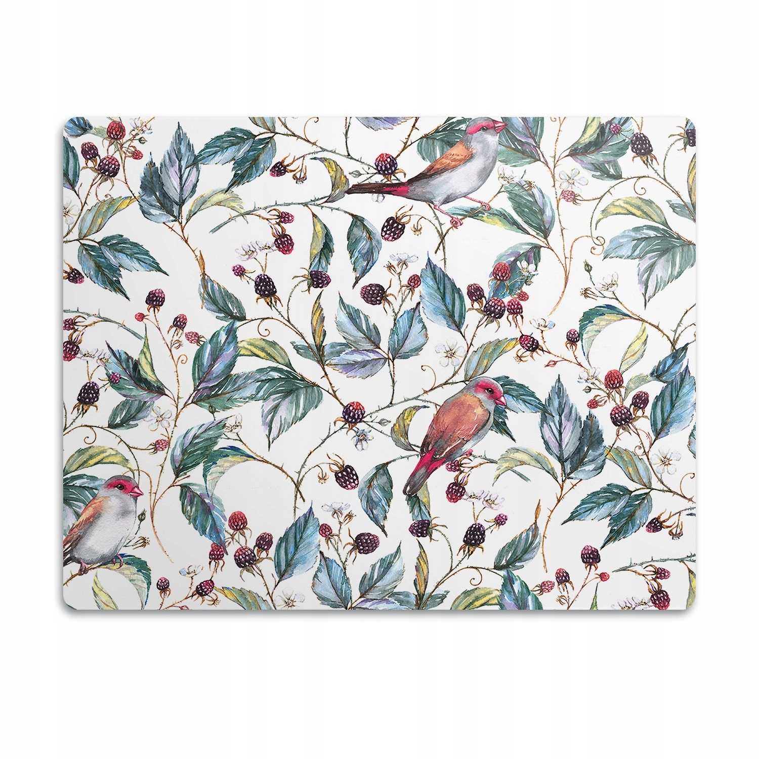 Levně Pro psa kočku podložka pod misky Ptáci v malinách 90x60