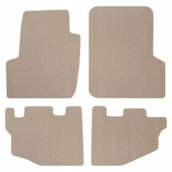Jeep Wrangler Tj 96-06 velurové koberce Comfort Béžové