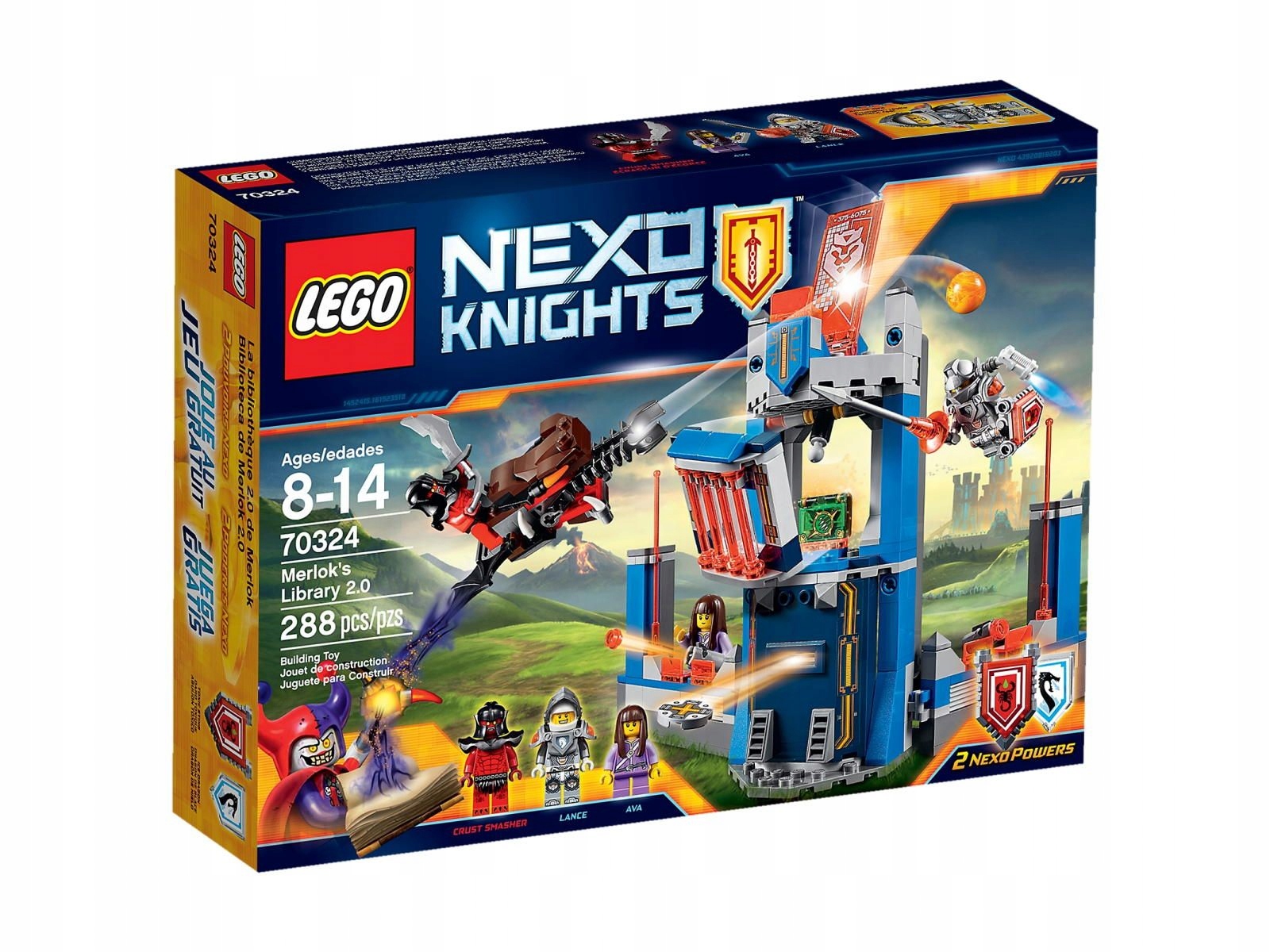 Lego Nexo Knights 70324 Biblioteka Merlok's 2.0 Lance Ava Unikat