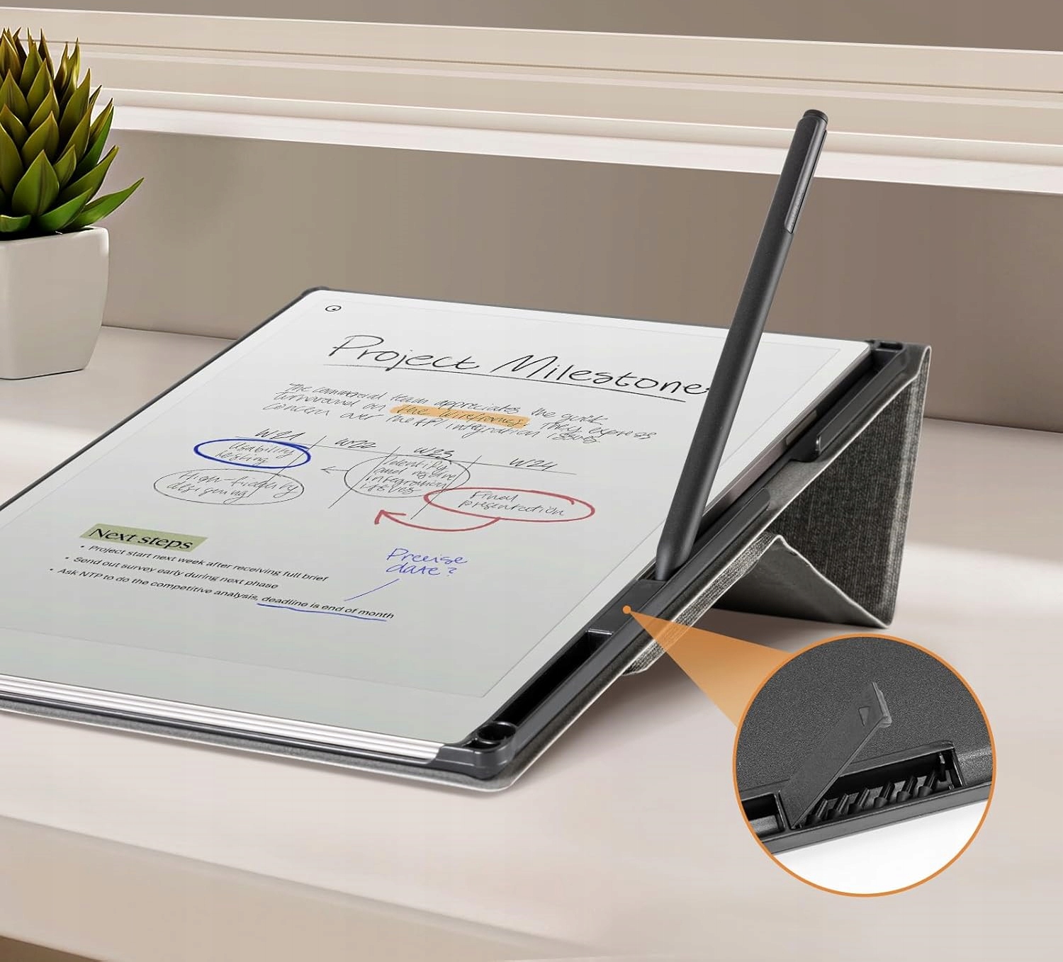 Etui futerał case do reMarkable Paper Pro szare