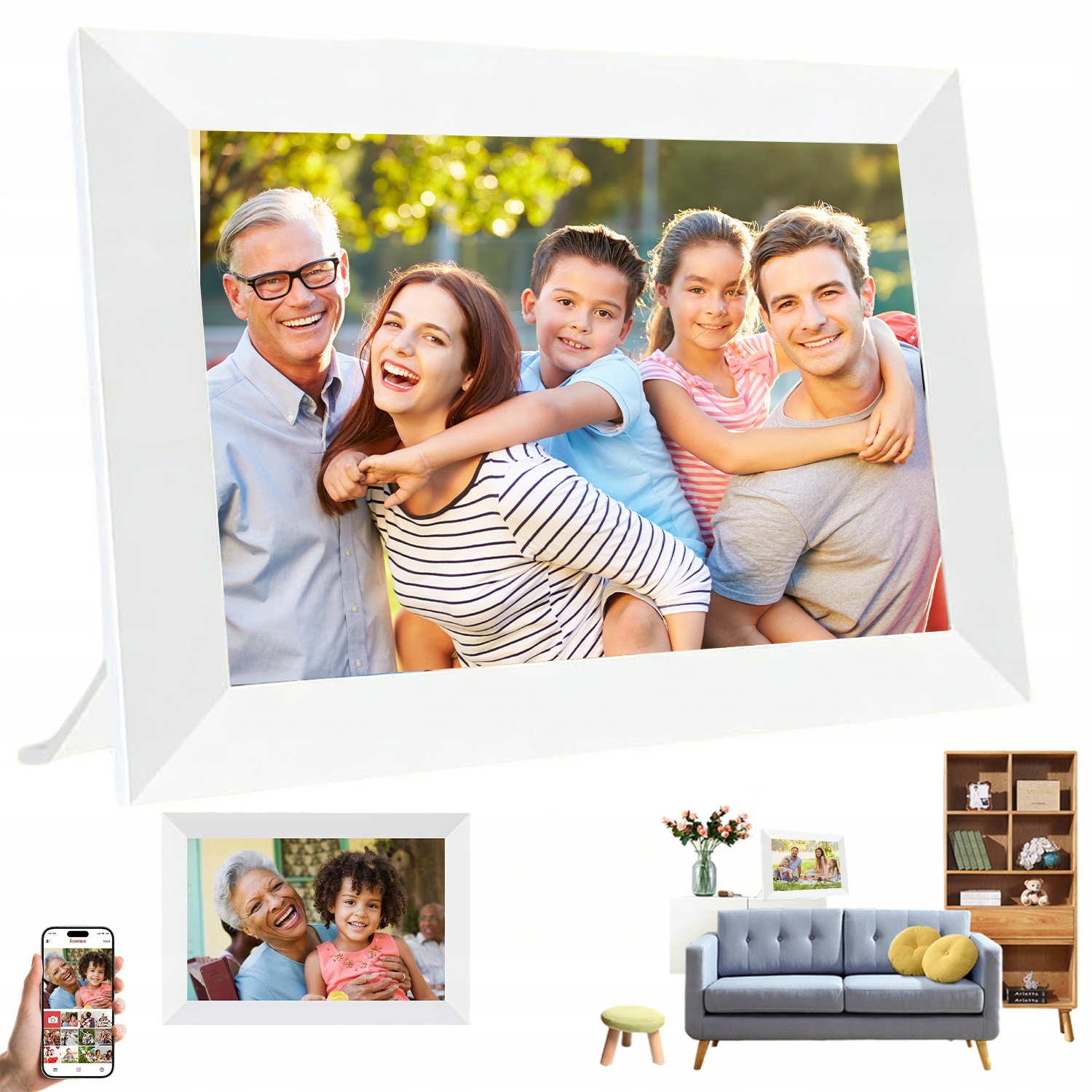Cyfrowa ramka na zdjęcia Frameo Wi-Fi 10,1" panel