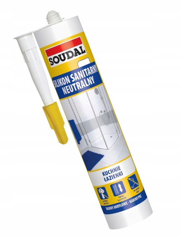 

Soudal Silikon Sanitarny Neutralny Bezbarwny 280ml