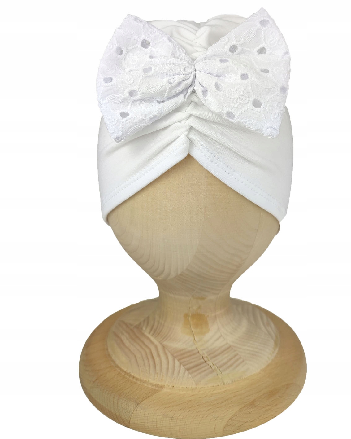 

Czapka jesienna Turban Marszczony z kokardką 36-39