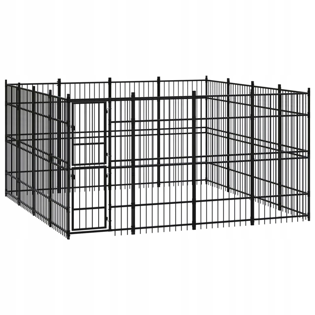 Levně Venkovní psí kotec ocel 14,75 m²