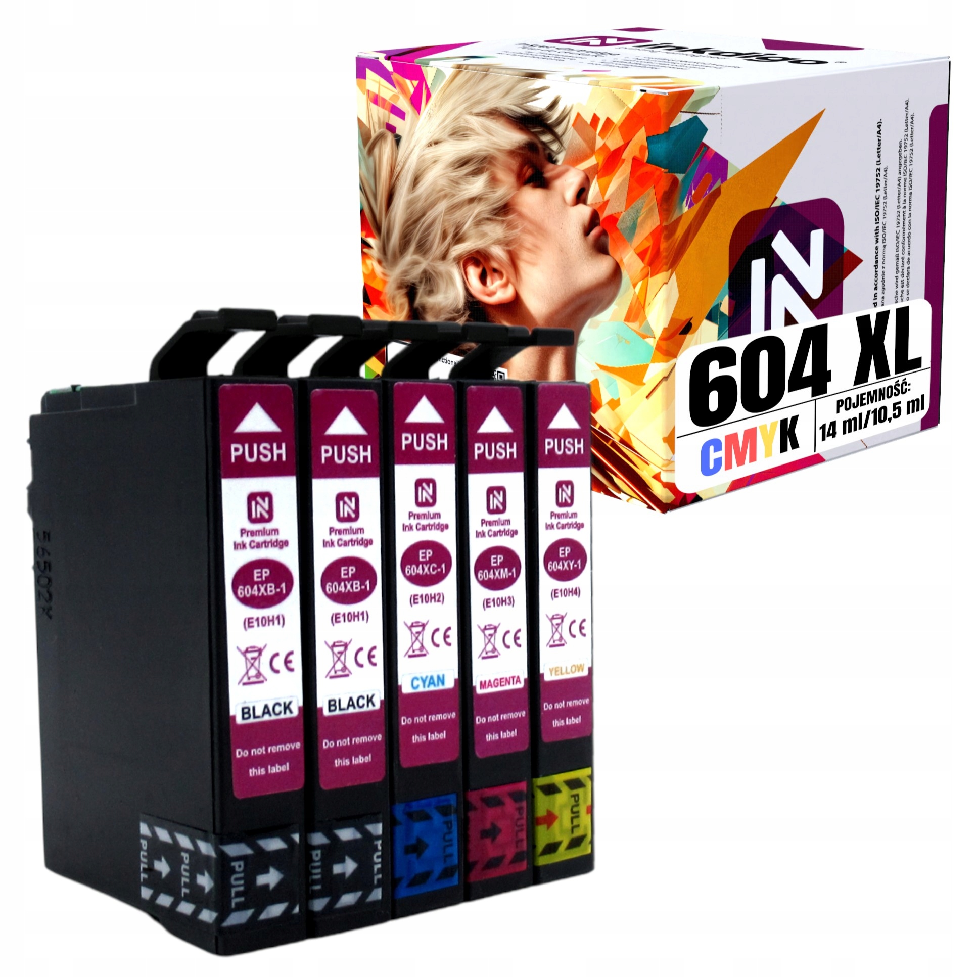 5 x náhradní inkoust 604 XL pro Epson XP-4200 XP-4205