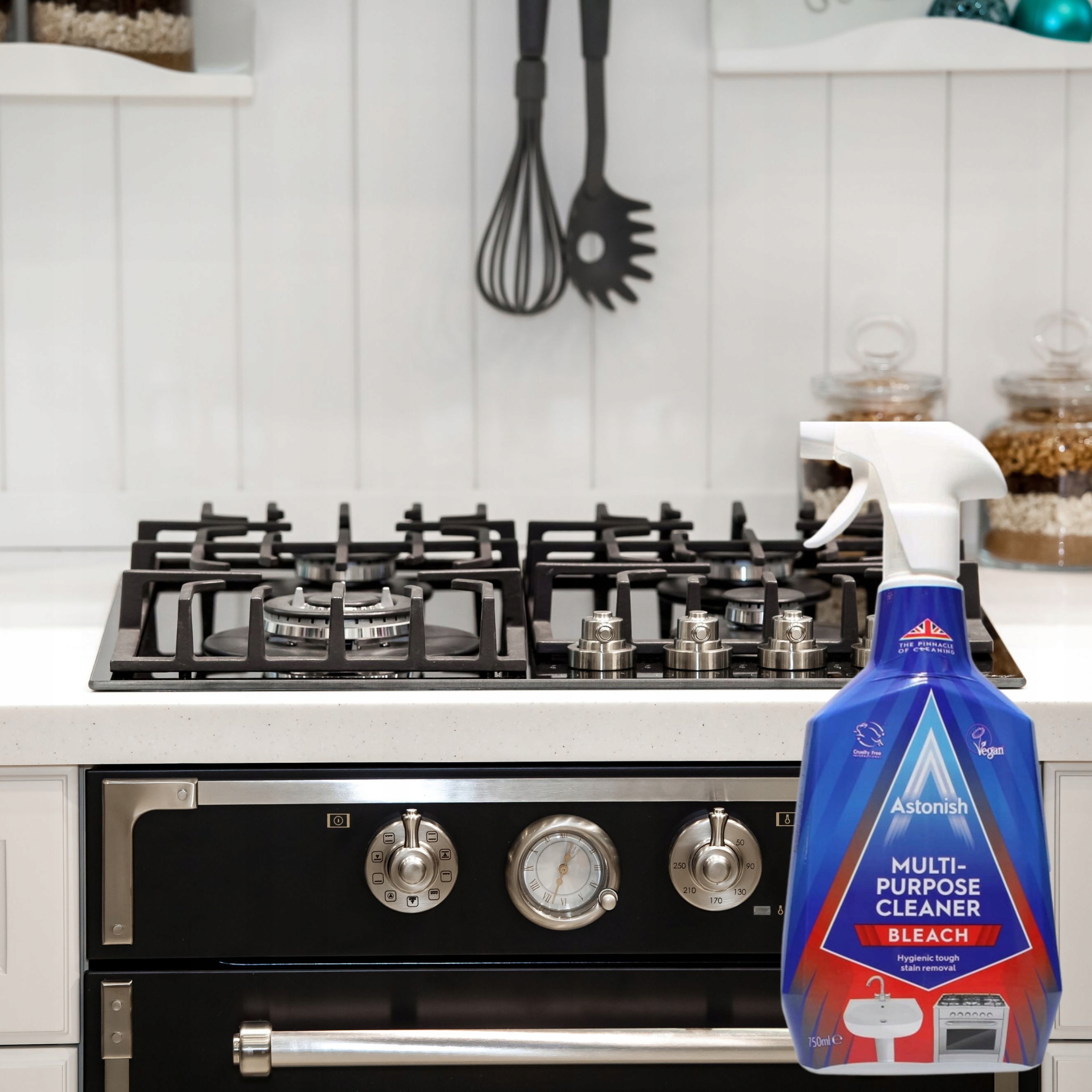 ASTONISH SPRAY CZYSZCZĄCY SKUTECZNY DO RÓŻNYCH POWIERZCHNI 750ml Zastosowanie Środki do łazienek