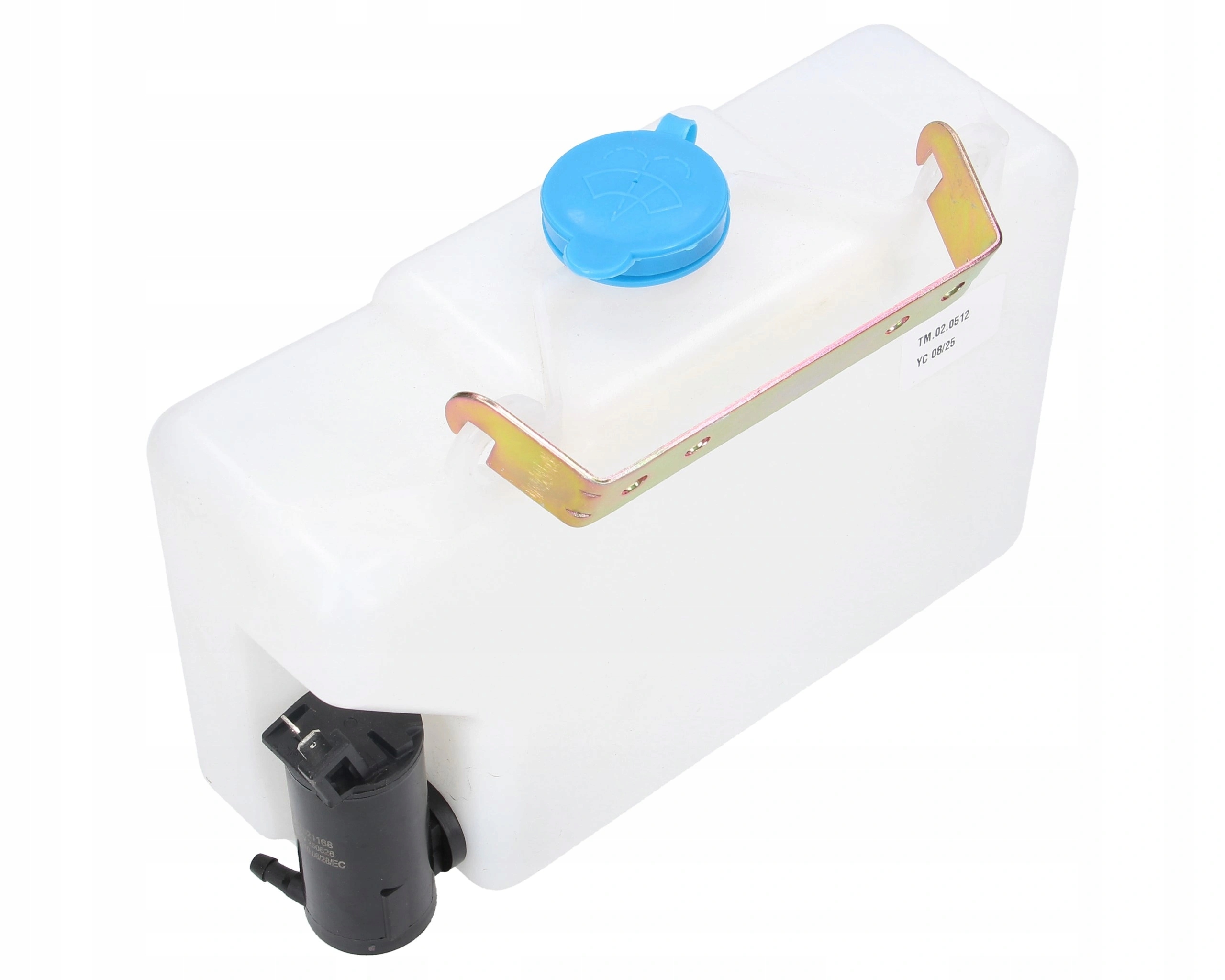 nádržka na kapalinu ostřikovačů traktoru, bagru 2,2 l s rukojetí a pumpou 12 V