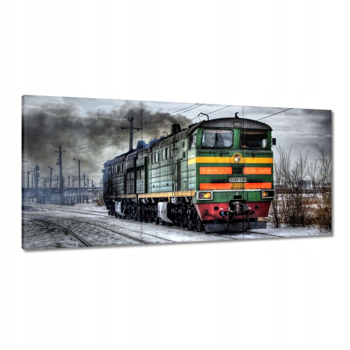 Obrazy 210x100 Vlak Lokomotíva Zima