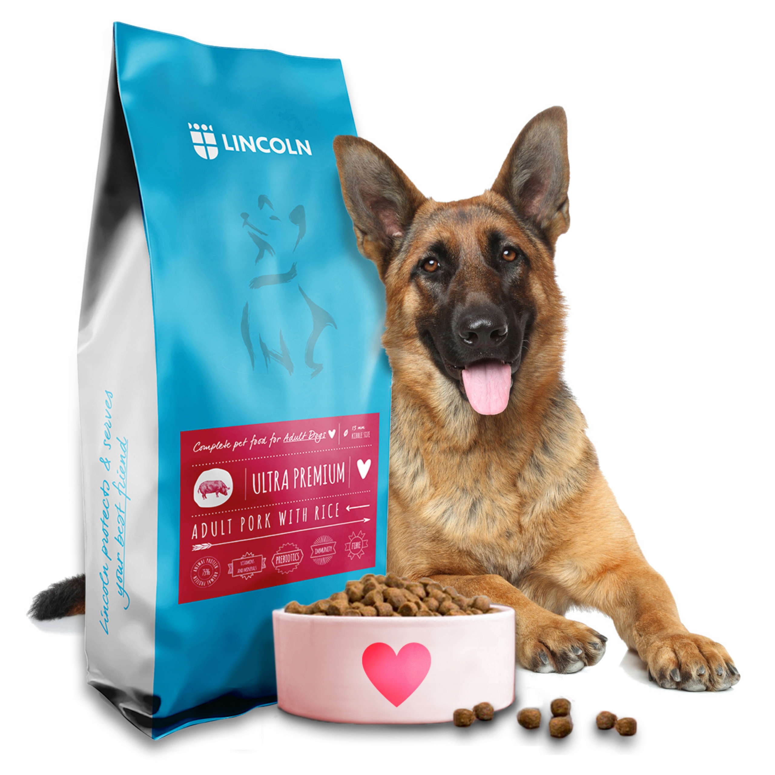 Levně Lincoln Vepřové Maso 12 Kg Krmivo Pro Ovčáky Lambrador Husky Beagle Amstaff