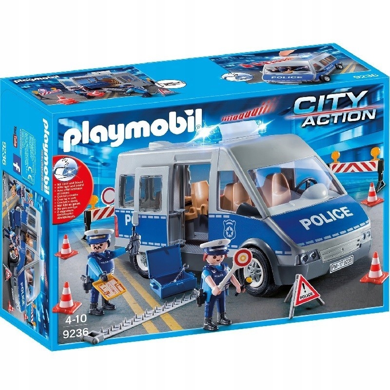 PLAYMOBIL 9236 POLICJA Z BLOKADĄ DROGOWĄ